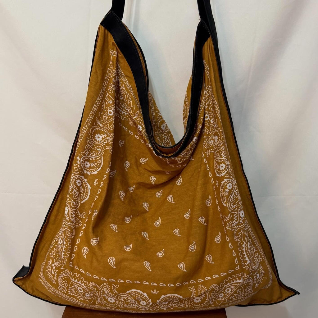 Bandana & Suede Tote Bag