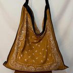 Bandana & Suede Tote Bag