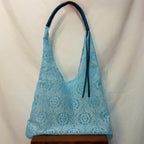 Lace & Leather Tote Bag