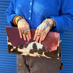 The Lovers Dark Cherry Clutch