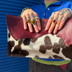 The Lovers Dark Cherry Clutch