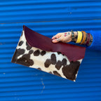 The Lovers Dark Cherry Clutch