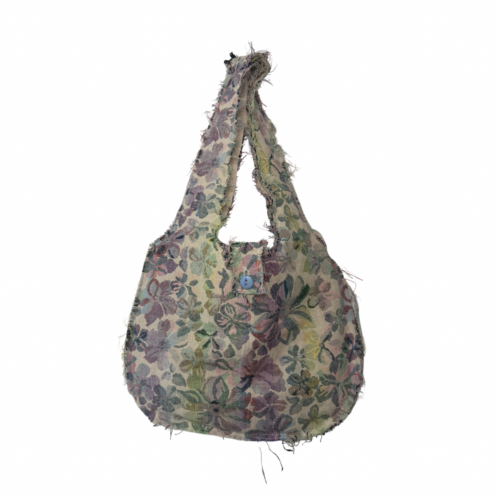 Recycled Floral Blanket Tote Bag